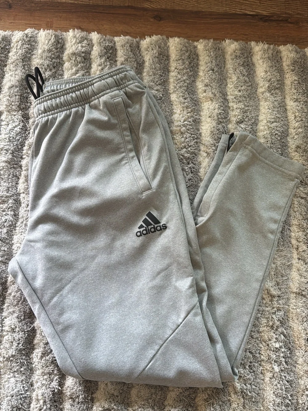 adidas Kids Light Gray Jogger Sweatpants